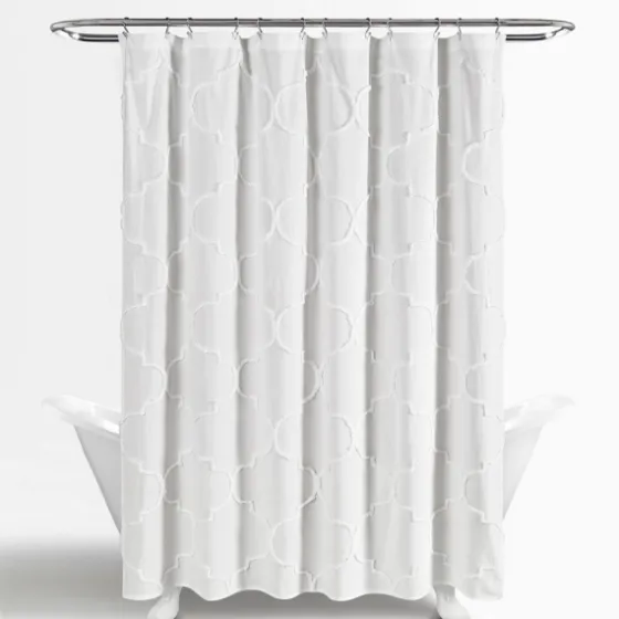 Chenille Trellis Shower Curtain-Kirkland's Home Cheap