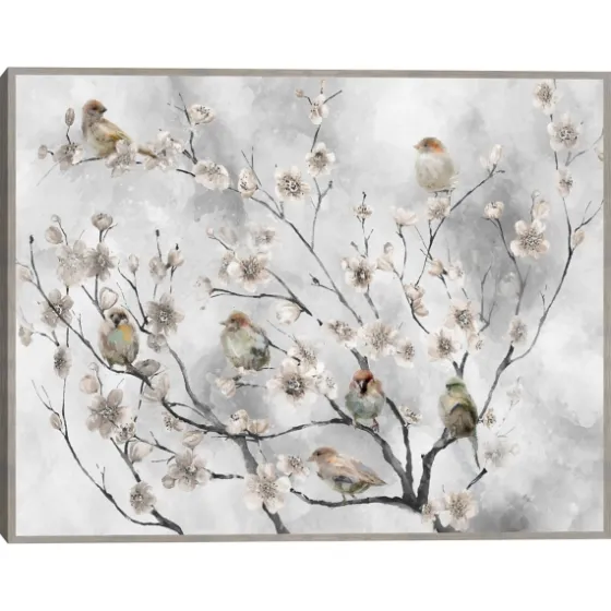 Cherry Blossom Birds Framed Canvas Art Print-Kirkland's Home Cheap