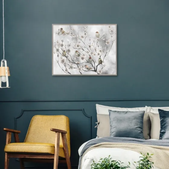 Cherry Blossom Birds Framed Canvas Art Print-Kirkland's Home Cheap