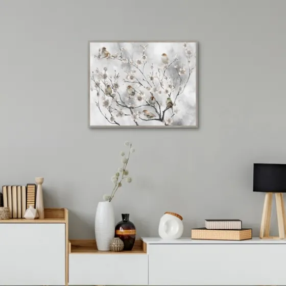 Cherry Blossom Birds Framed Canvas Art Print-Kirkland's Home Cheap