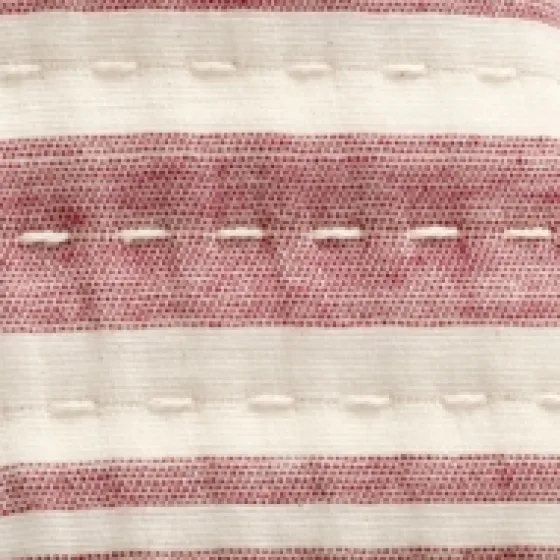 Cherry Red Pick Stitch Stripe Queen Quilt-Kirkland's Home Shop
