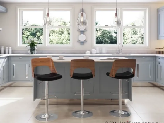 Cherry Wood And Leather Swivel Bar Stool-Kirkland's Home Cheap