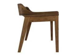 Chestnut Acacia Wood Cushioned Bench-Kirkland's Home Clearance