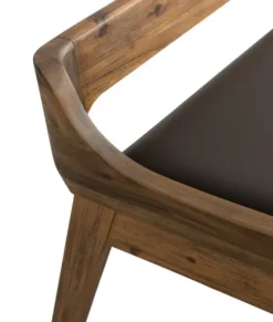 Chestnut Acacia Wood Cushioned Bench-Kirkland's Home Clearance