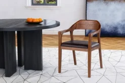 Chestnut Acacia Wood Dining Chair-Kirkland's Home Store