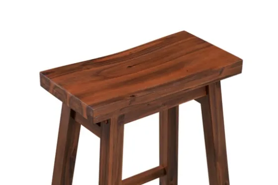 Chestnut Sonoma Saddle Counter Stools, Set Of 2-Kirkland's Home Sale