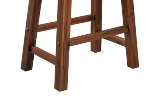Chestnut Sonoma Saddle Counter Stools, Set Of 2-Kirkland's Home Sale