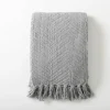Chevron Chenille Knit Throw-Kirkland's Home New