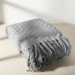 Chevron Chenille Knit Throw-Kirkland's Home New