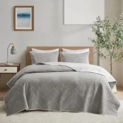 Chevron Full/Queen 3-Pc. Coverlet Set-Kirkland's Home Discount