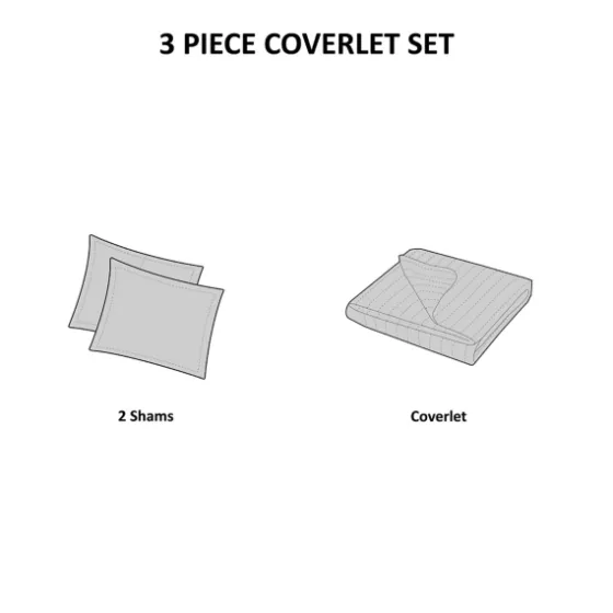 Chevron Full/Queen 3-Pc. Coverlet Set-Kirkland's Home Discount