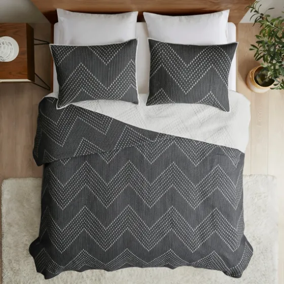 Chevron Full/Queen 3-Pc. Coverlet Set-Kirkland's Home Online