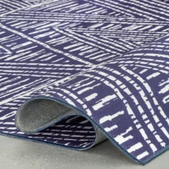 Chevron Indoor/Outdoor Area Rug, 6X9-Kirkland's Home Outlet