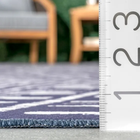Chevron Indoor/Outdoor Area Rug, 6X9-Kirkland's Home Outlet