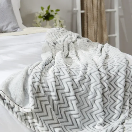 Chevron Plush Throw-Kirkland's Home Store