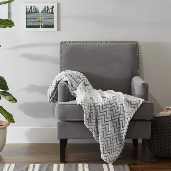 Chevron Plush Throw-Kirkland's Home Store