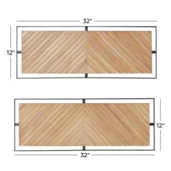 Chevron Wood Wall Plaques, Set Of 2-Kirkland's Home Best Sale