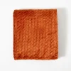 Chili Heavenly Herringbone Plush Throw-Kirkland's Home Outlet