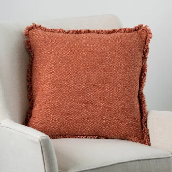 Chili Kaia Textured Fringe Pillow-Kirkland's Home Flash Sale