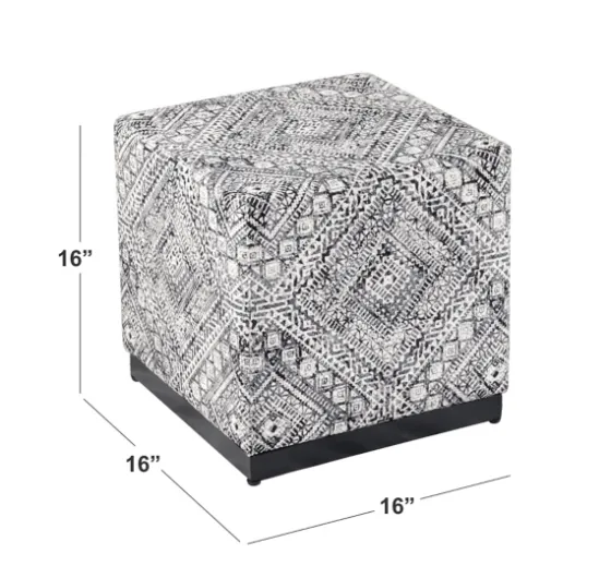 Chinle Velvet Cube Ottoman-Kirkland's Home New