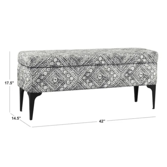 Chinle Velvet Storage Bench-Kirkland's Home New