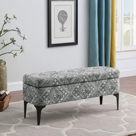 Chinle Velvet Storage Bench-Kirkland's Home New