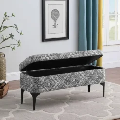 Chinle Velvet Storage Bench-Kirkland's Home New