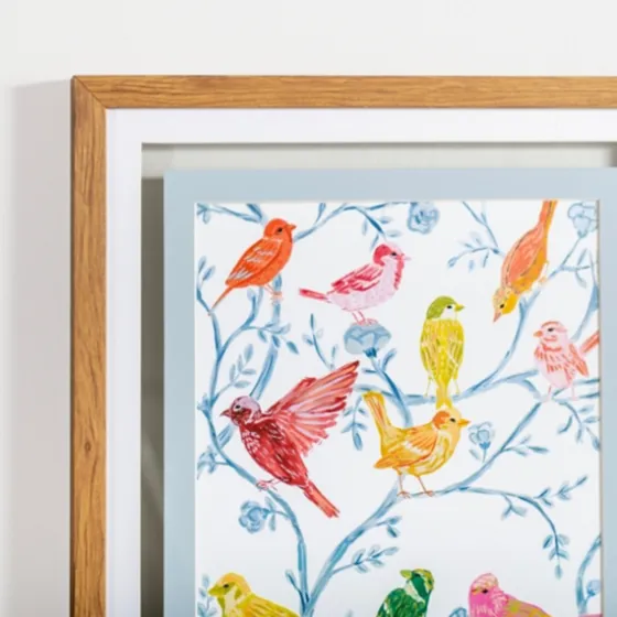 Chinoiserie Birds Framed Art Print-Kirkland's Home Shop
