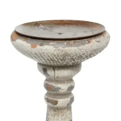 Chipped Wood Pillar Candle Holders, Set Of 2-Kirkland's Home Sale