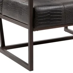 Chocolate Walden Faux Leather Accent Chair-Kirkland's Home Discount