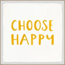 Choose Happy Framed Wall Plaque-Kirkland's Home Cheap
