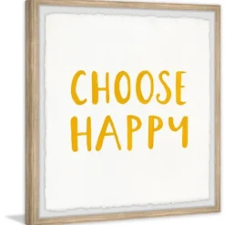 Choose Happy Framed Wall Plaque-Kirkland's Home Cheap