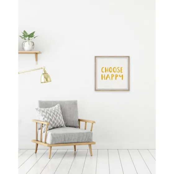 Choose Happy Framed Wall Plaque-Kirkland's Home Cheap