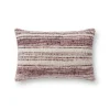 Chris Loves Julia X Loloi Burgundy Darcy Pillow-Kirkland's Home Hot