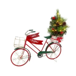 Christmas Bicycle With Pre-Lit Tree-Kirkland's Home Outlet