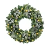 Christmas Eucalyptus Pine Mix Pre-Lit Wreath-Kirkland's Home Discount