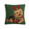Christmas Yorkie Wool Pillow-Kirkland's Home Cheap