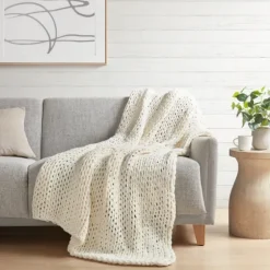 Chunky Double Knit Cozy Throw-Kirkland's Home Best Sale