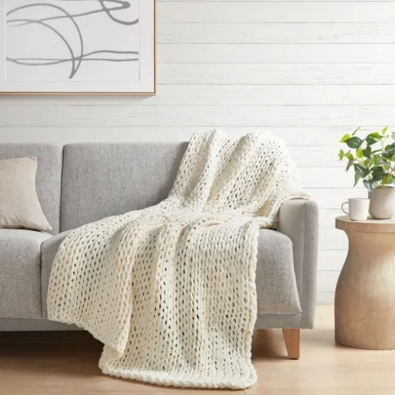Chunky Double Knit Cozy Throw-Kirkland's Home Best Sale