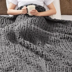 Chunky Double Knit Cozy Throw-Kirkland's Home Store
