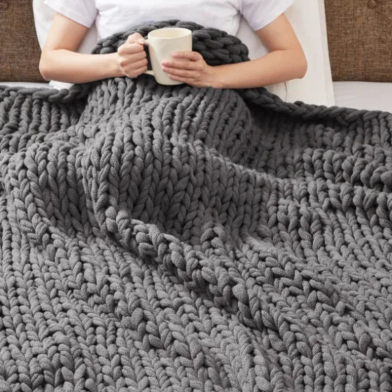 Chunky Double Knit Cozy Throw-Kirkland's Home Store
