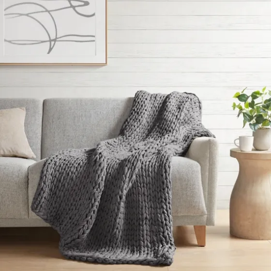 Chunky Double Knit Cozy Throw-Kirkland's Home Store