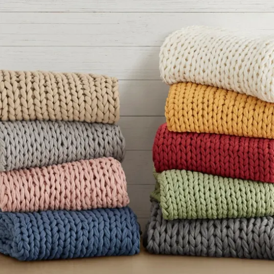 Chunky Double Knit Cozy Throw-Kirkland's Home Store