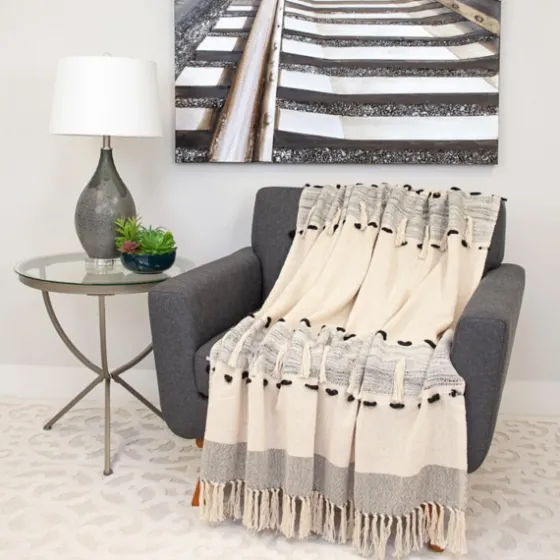 Chunky Stitch Cotton Throw-Kirkland's Home Sale