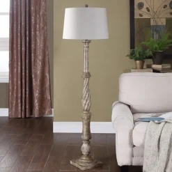 Chunky Washed Brown Floor Lamp-Kirkland's Home Cheap