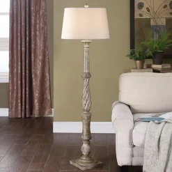 Chunky Washed Brown Floor Lamp-Kirkland's Home Cheap