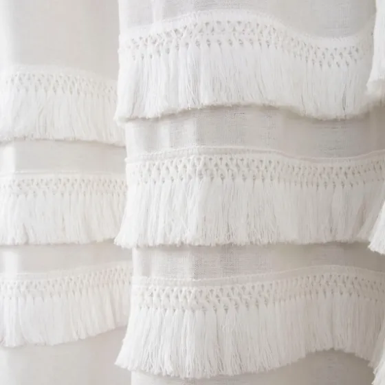 Ciel Tassel Shower Curtain-Kirkland's Home Discount