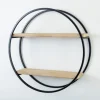 Circle Double Wood Wall Shelf, 25 In.-Kirkland's Home Flash Sale