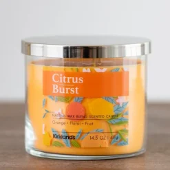 Citrus Burst Three Wick Jar Candle-Kirkland's Home Shop