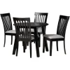 Classic Black Round Wood 5-Pc. Dining Set-Kirkland's Home Hot
